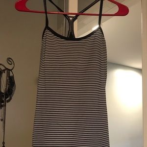 Black & Grey Stripped Cami